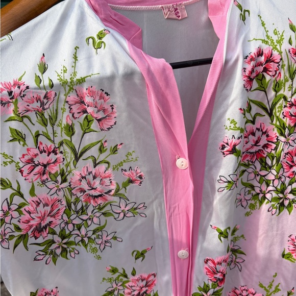 Vintage Floral Button-Up PJ set - Picture 2 of 3